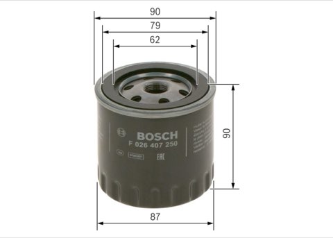 Bosch F 026 407 250 Oil Filter, photo 2