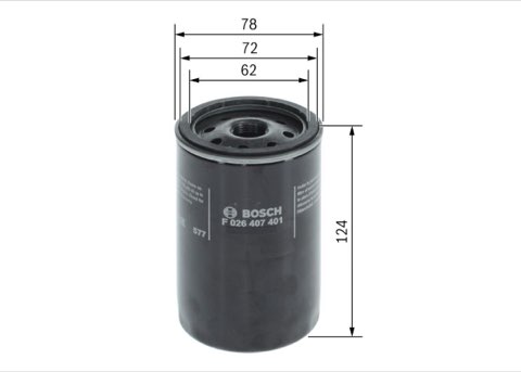 Bosch F 026 407 401 Oil Filter, photo 2