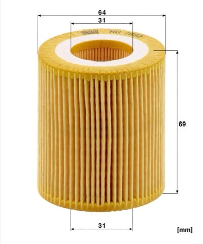 Mann-Filter HU 7002 z Oil Filter, photo 5