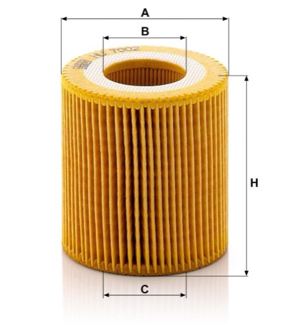 Mann-Filter HU 7002 z Oil Filter, photo 6