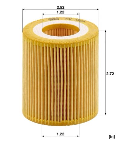 Mann-Filter HU 7002 z Oil Filter, photo 7