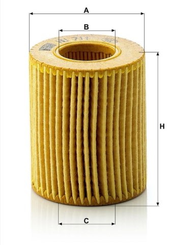 Mann-Filter HU 711 x Oil Filter, photo 2