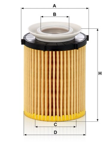 Mann-Filter HU 711/6 z Oil Filter