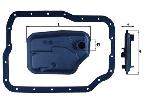 Mahle HX 149D Automatic Transmission Filter Kit