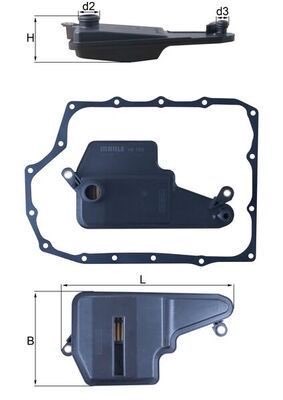 Mahle HX 193D Automatic Transmission Filter Kit