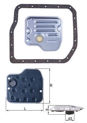 Mahle HX 237D Automatic Transmission Filter Kit