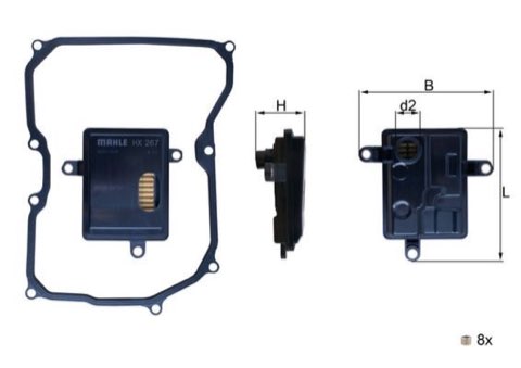 Mahle HX 267D Automatic Transmission Filter
