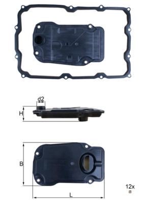 Mahle HX 271D Automatic Transmission Filter Kit