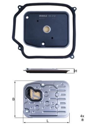 Mahle HX 272D1 Automatic Transmission Filter