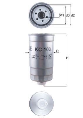 Mahle KC 103 Fuel Filter