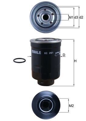 Mahle KC 261D Fuel Filter