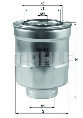Mahle KC 389 Fuel Filter, photo 2