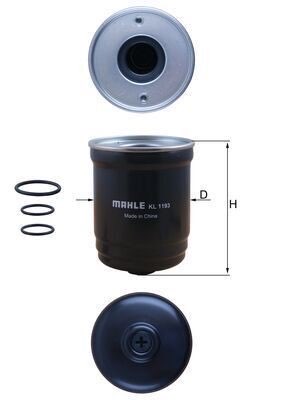 Mahle KL 1193D Fuel Filter