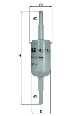 Mahle KL 15 OF Fuel Filter, photo 3