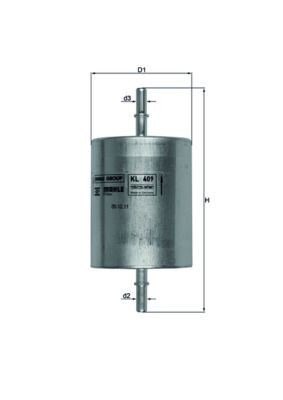 Mahle KL 409 Fuel Filter