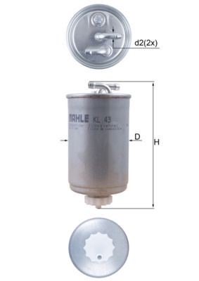 Mahle KL 43 Fuel Filter