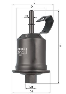 Mahle KL 434 Fuel Filter