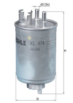 Mahle KL 474 Fuel Filter