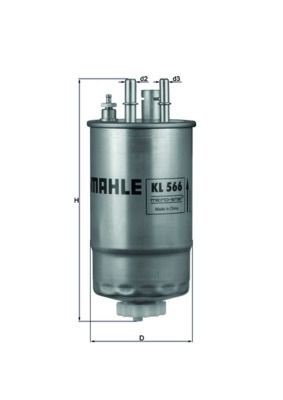 Mahle KL 566 Fuel Filter