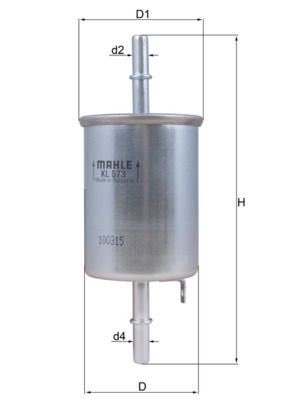 Mahle KL 573 Fuel Filter