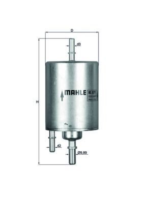 Mahle KL 573 Fuel Filter, photo 3