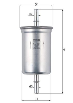 Mahle KL 591 Fuel Filter