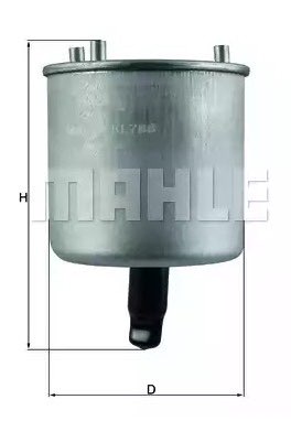 Mahle KL 788 Fuel Filter, photo 3