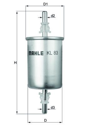 Mahle KL 83 Fuel Filter, photo 3