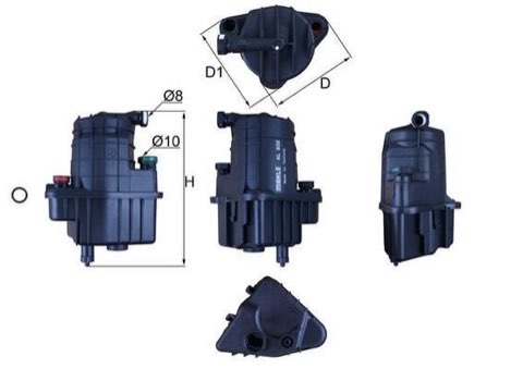 Mahle KL 832D Fuel Filter