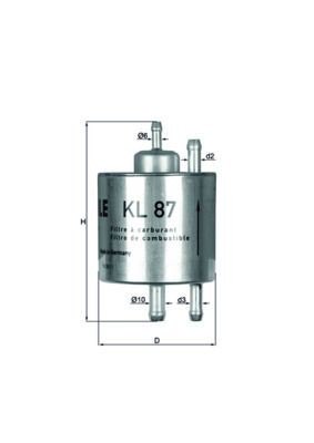 Mahle KL 87 Fuel Filter