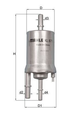 Mahle KL 871 Fuel Filter