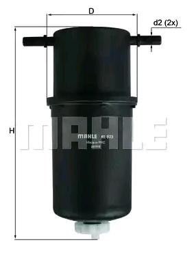 Mahle KL 873 Fuel Filter, photo 3