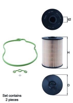 Mahle KX 200D/S Fuel Filter