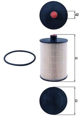Mahle KX 217D Fuel Filter