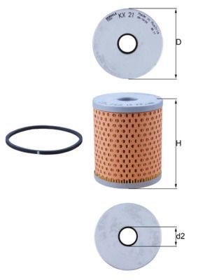 Mahle KX 21D Fuel Filter