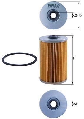 Mahle KX 35 Fuel Filter, photo 3