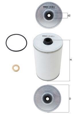 Mahle KX 65D Fuel Filter