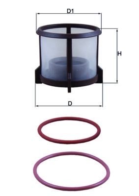 Mahle KX 72D2 Fuel Filter