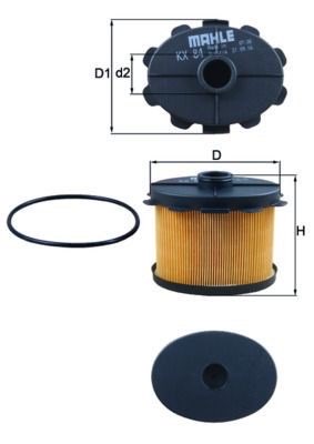 Mahle KX 84D Fuel Filter