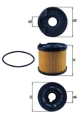 Mahle KX 87D Fuel Filter, photo 2