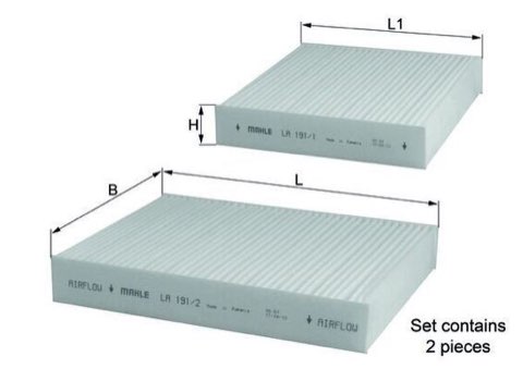 Mahle LA 191/S Pollen Filter, photo 3