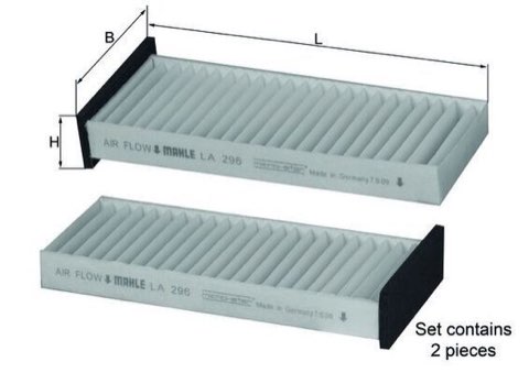Mahle LA 296/S Pollen Filter