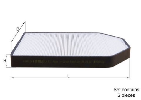 Mahle LA 51/S Pollen Filter