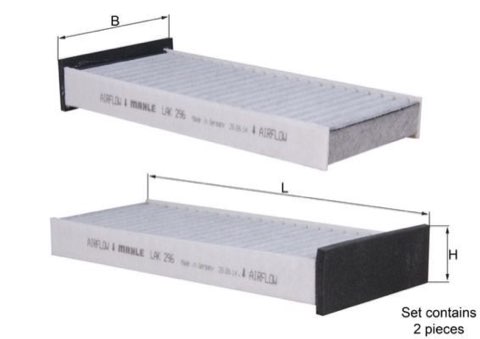 Mahle LAK 296/S Pollen Filter
