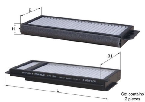 Mahle LAK 346/S Pollen Filter