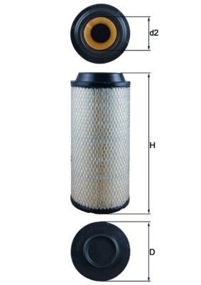 Mahle LX 1687 Air Filter