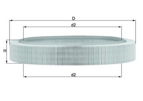 Mahle LX 58 Air Filter, photo 2