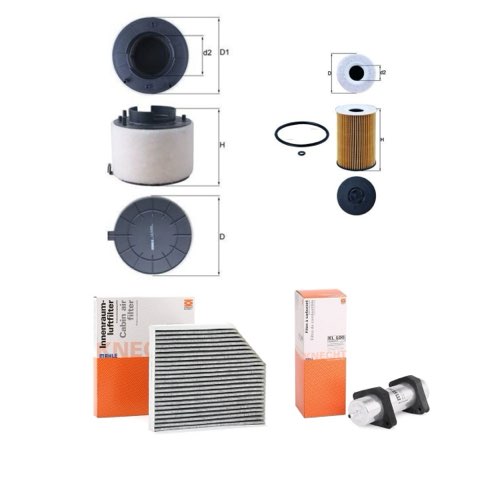 Mahle MHL4055N0071 Filter Kit