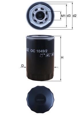 Mahle OC 1049/2 Oil Filter