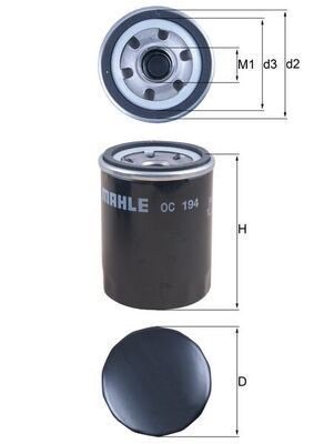 Mahle OC 194 Oil Filter